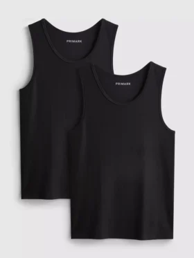 Slim fit geribbeld hemdje