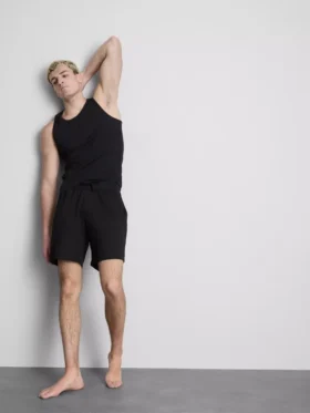 Slim fit geribbeld hemdje