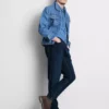 Slim fit-jeans met middelhoge taille