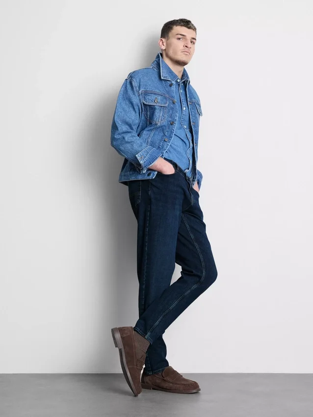 Slim fit-jeans met middelhoge taille