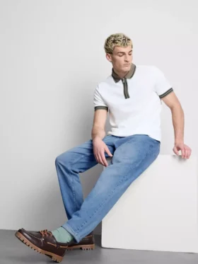 Slim fit-jeans met middelhoge taille