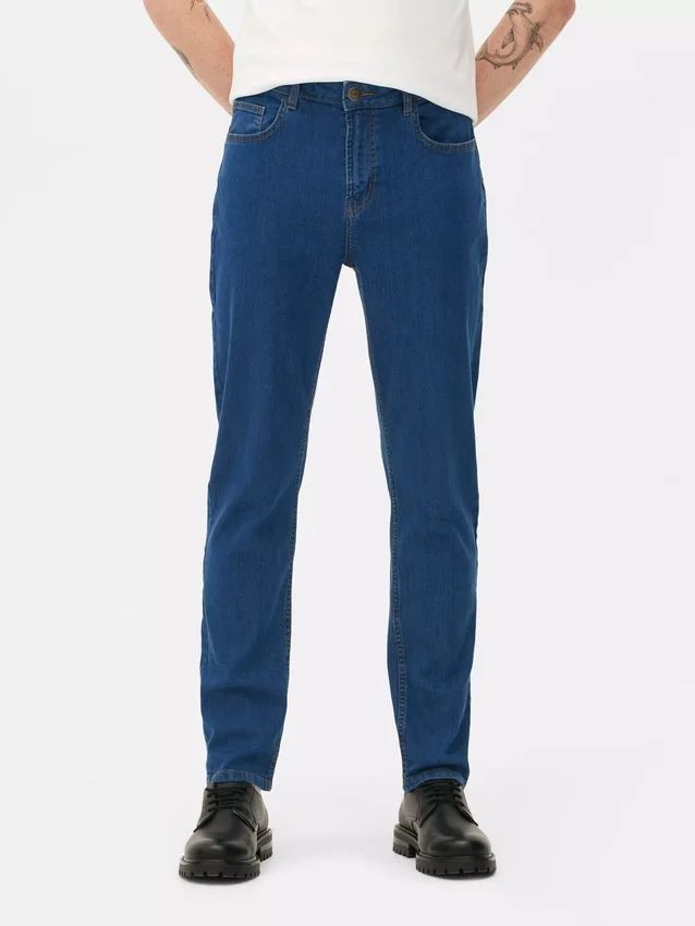 Slim fit-jeans met middelhoge taille