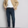 Slim fit-jeans met middelhoge taille