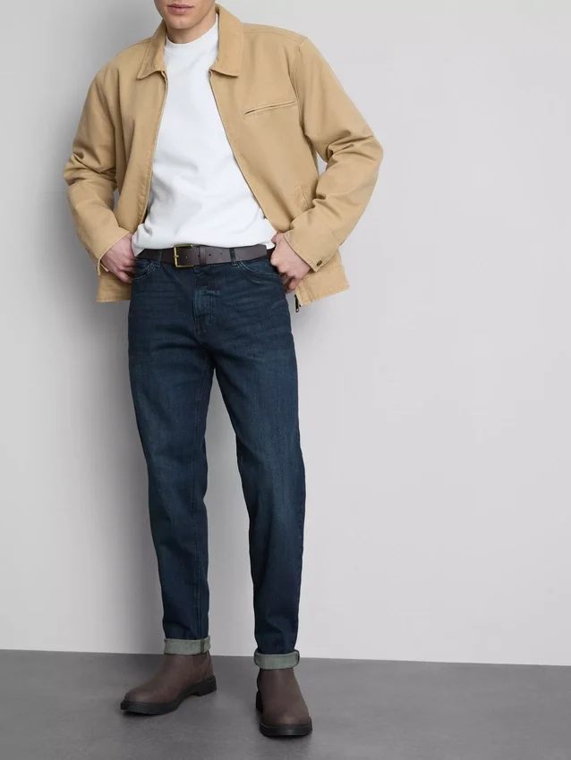 Slim fit-jeans met middelhoge taille