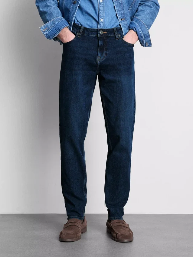 Slim fit-jeans met middelhoge taille