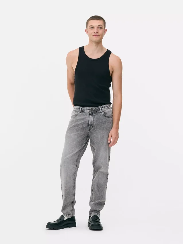 Slim fit-jeans met middelhoge taille