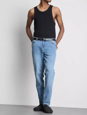Slim fit-jeans met middelhoge taille