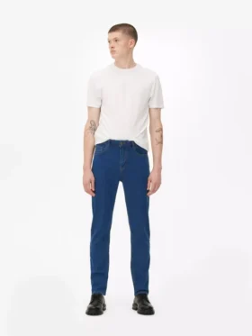Slim fit-jeans met middelhoge taille
