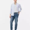 Slim fit-jeans met middelhoge taille