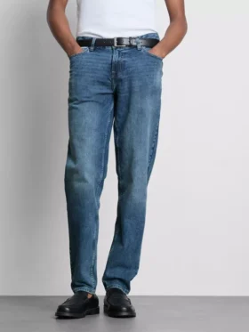 Slim fit-jeans met middelhoge taille