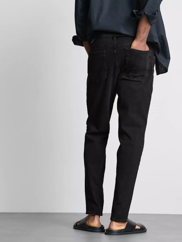 Slim fit-jeans met middelhoge taille