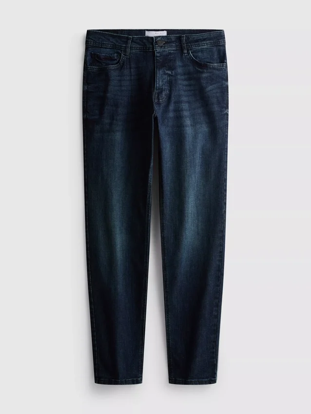 Slim fit-jeans met middelhoge taille