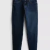 Slim fit-jeans met middelhoge taille