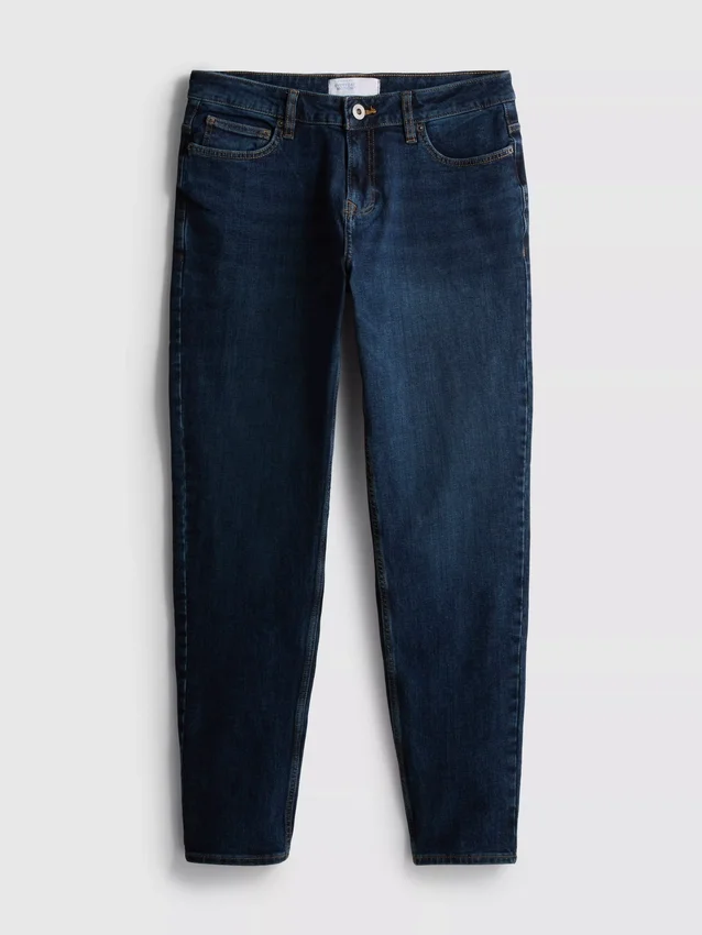 Slim fit-jeans met middelhoge taille