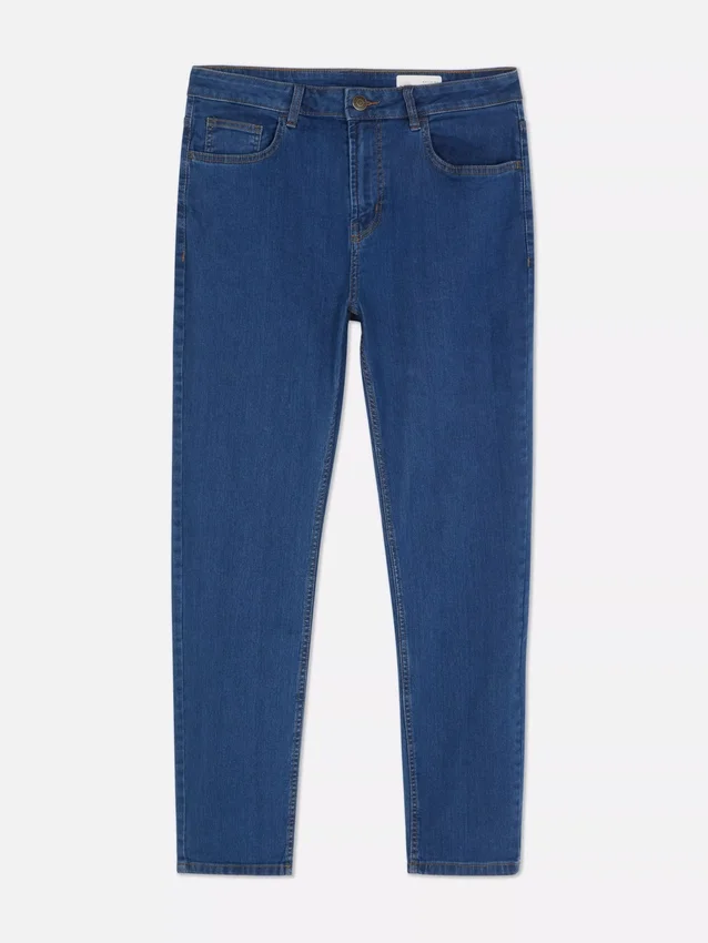 Slim fit-jeans met middelhoge taille