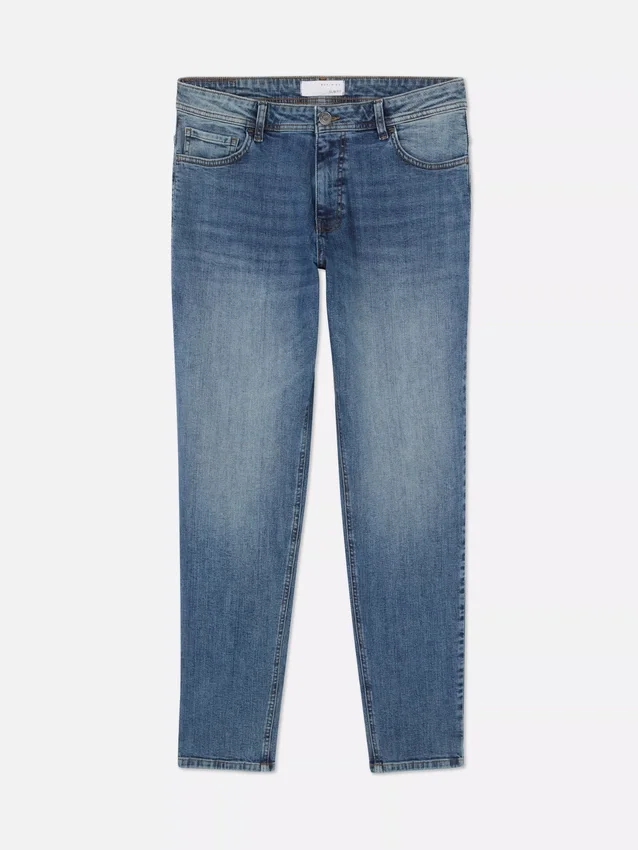 Slim fit-jeans met middelhoge taille