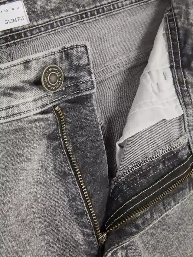 Slim fit-jeans met middelhoge taille