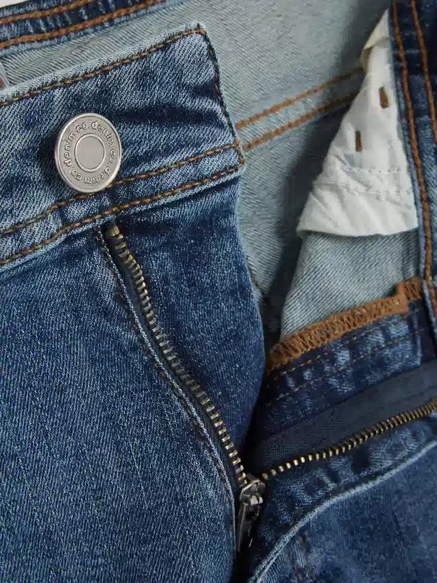 Slim fit-jeans met middelhoge taille