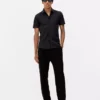 Slim fit shirt met korte mouwen