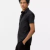 Slim fit shirt met korte mouwen