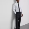 Slim fit stretch overhemd met knopen