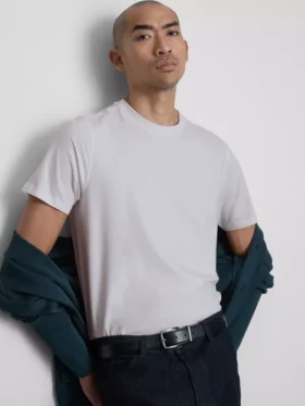 Slim-fit stretch T-shirt met korte mouwen