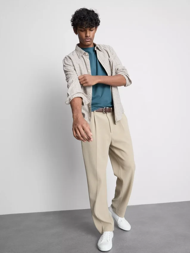 Slim-fit T-shirt met stretch