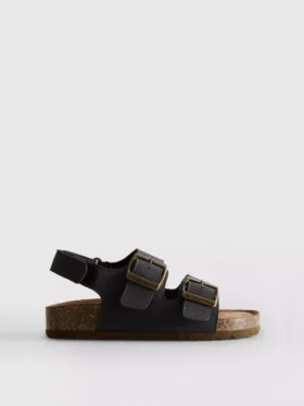 Slingback-sandalen met dubbele gespbandjes