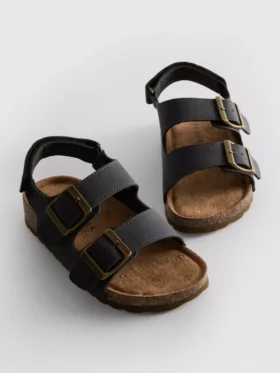 Slingback-sandalen met dubbele gespbandjes