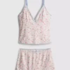 Slinky cami in korte pyjamaset