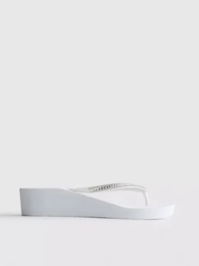 Slippers met strass op sleehak