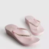 Slippers met strass op sleehak
