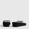 Slippers met strass op sleehak