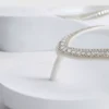 Slippers met strass op sleehak