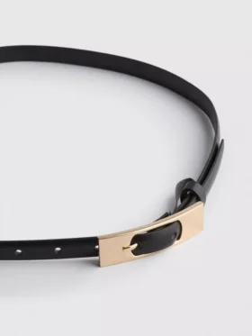 Smalle rechthoekige riem met gesp