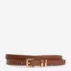 Smalle riem met vierkante gesp