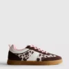 Sneakers met dierenprint en rubberen zool