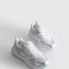 Sneakers met grof gaas