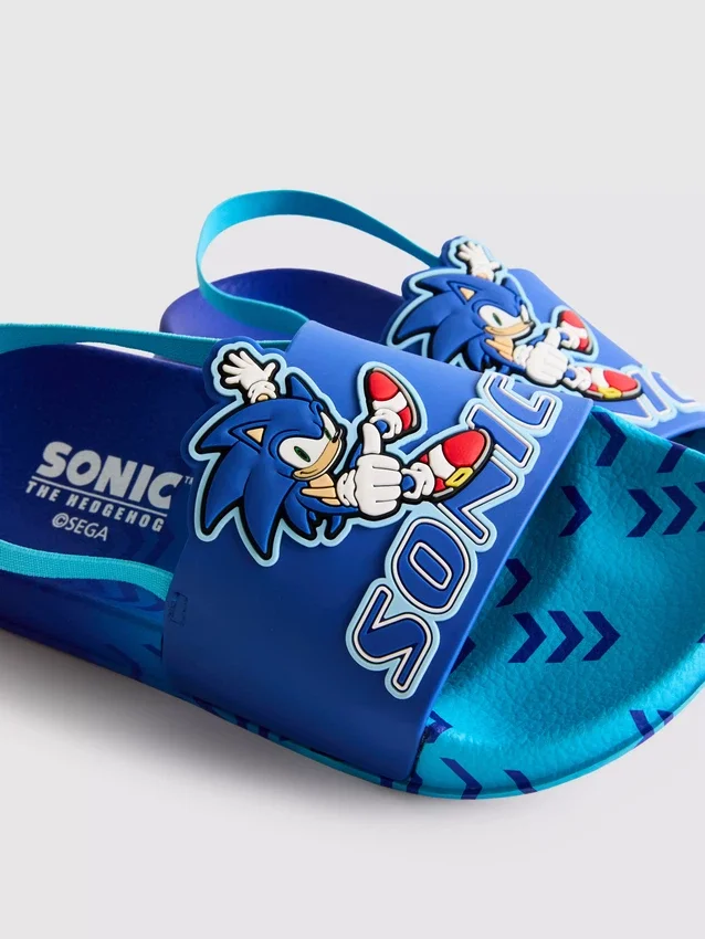 Sonic the Hedgehog-klompjes met slingback-riempje
