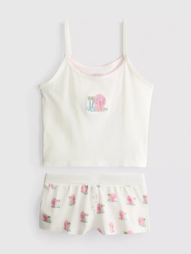 SpongeBob SquarePants Gary tanktop-pyjama's met korte broek