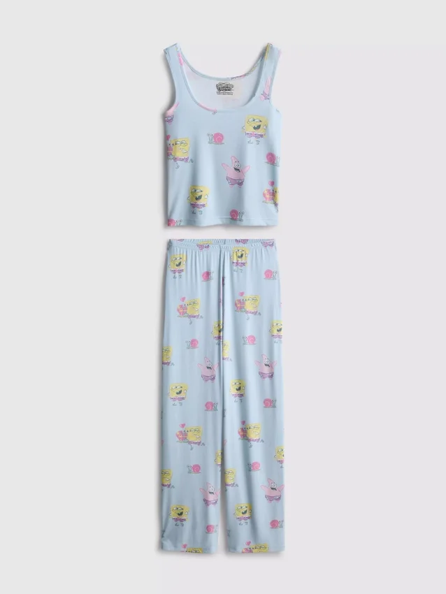 Spongebob Squarepants geribde pyjama's met personageprint
