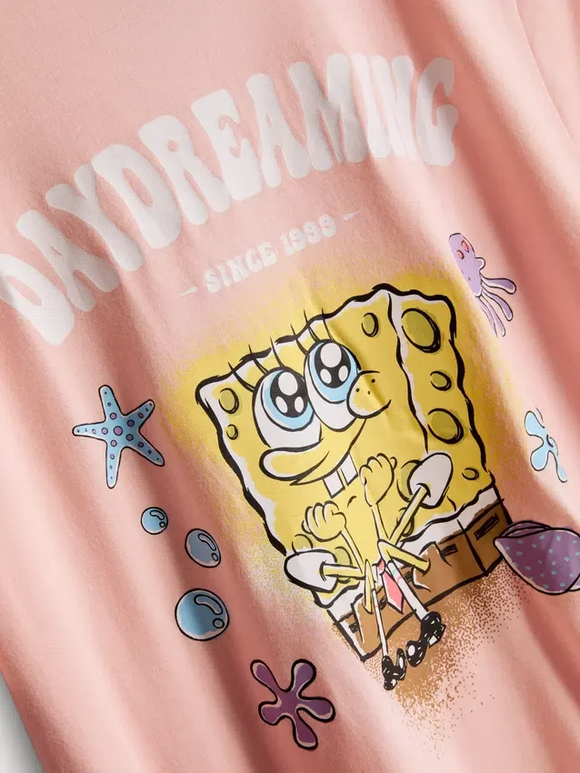 Spongebob Squarepants katoenen pyjama's met figuurprint