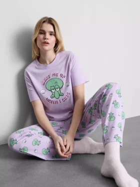 SpongeBob SquarePants katoenen pyjama’s met print