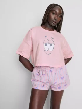 SpongeBob SquarePants-pyjama met korte broek en print