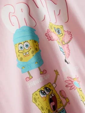 SpongeBob SquarePants-pyjama met korte broek en print