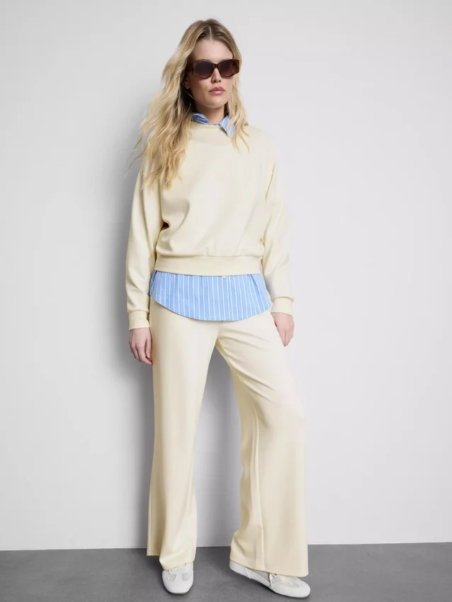 Sportief sweatshirt met ronde hals