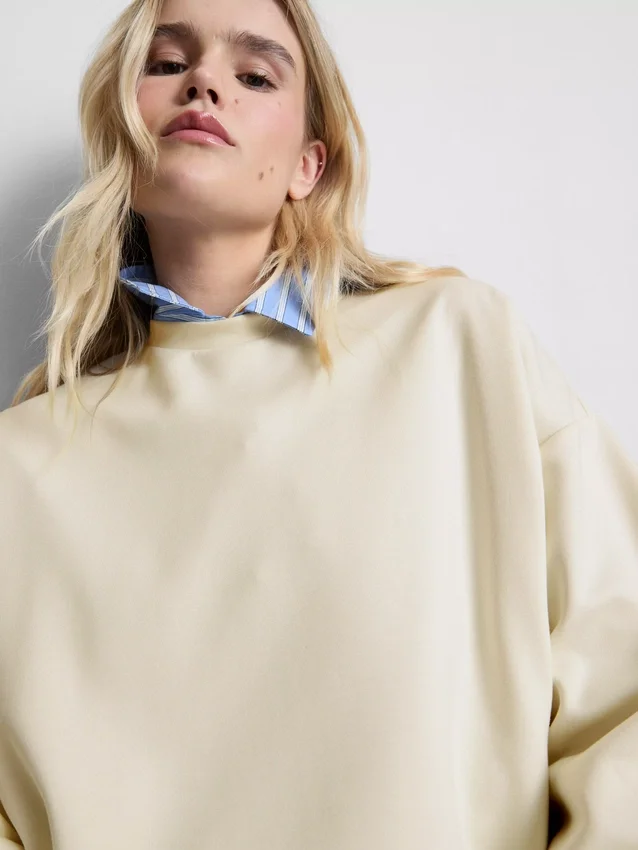Sportief sweatshirt met ronde hals