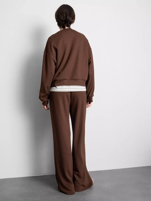 Sportief sweatshirt met ronde hals