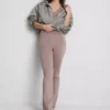 Sportlegging met hoge taille en uitlopende pijpen