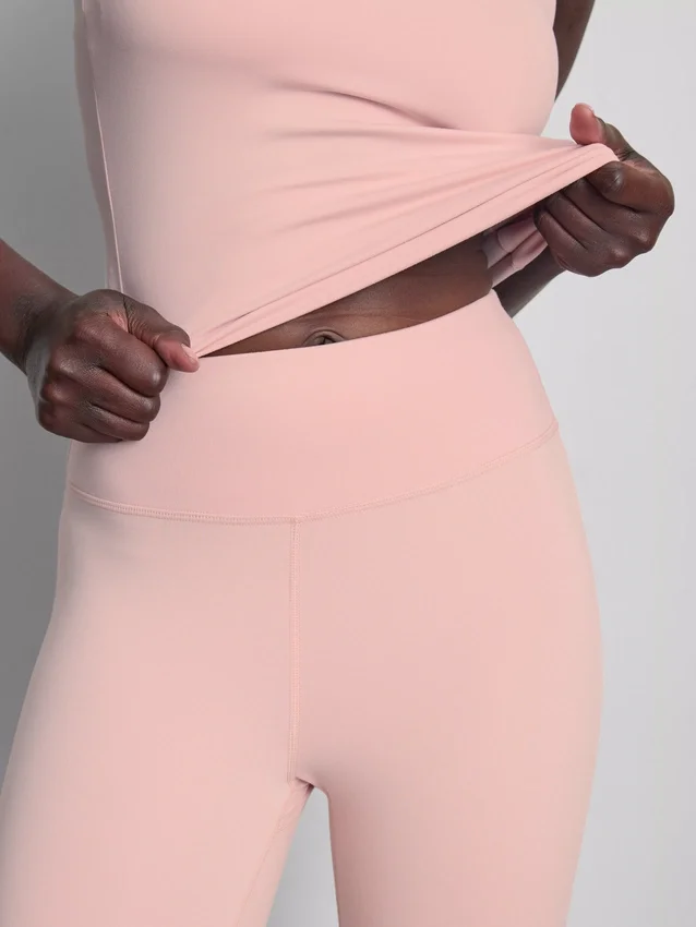 Sportlegging met hoge taille en uitlopende pijpen